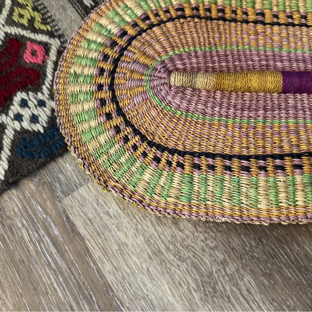Natural Woven African Bolga Fan Handmade from Whole Foods